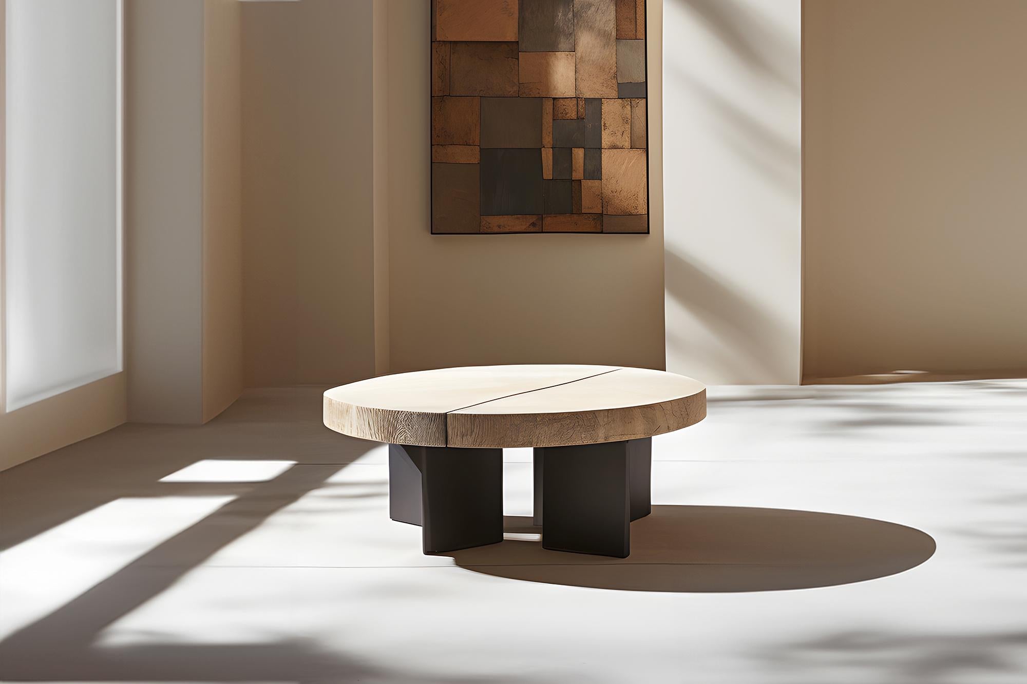 Brutalist Solid Wood Fundamenta 58 Unique Shapes, Elegant Finish by NONO For Sale