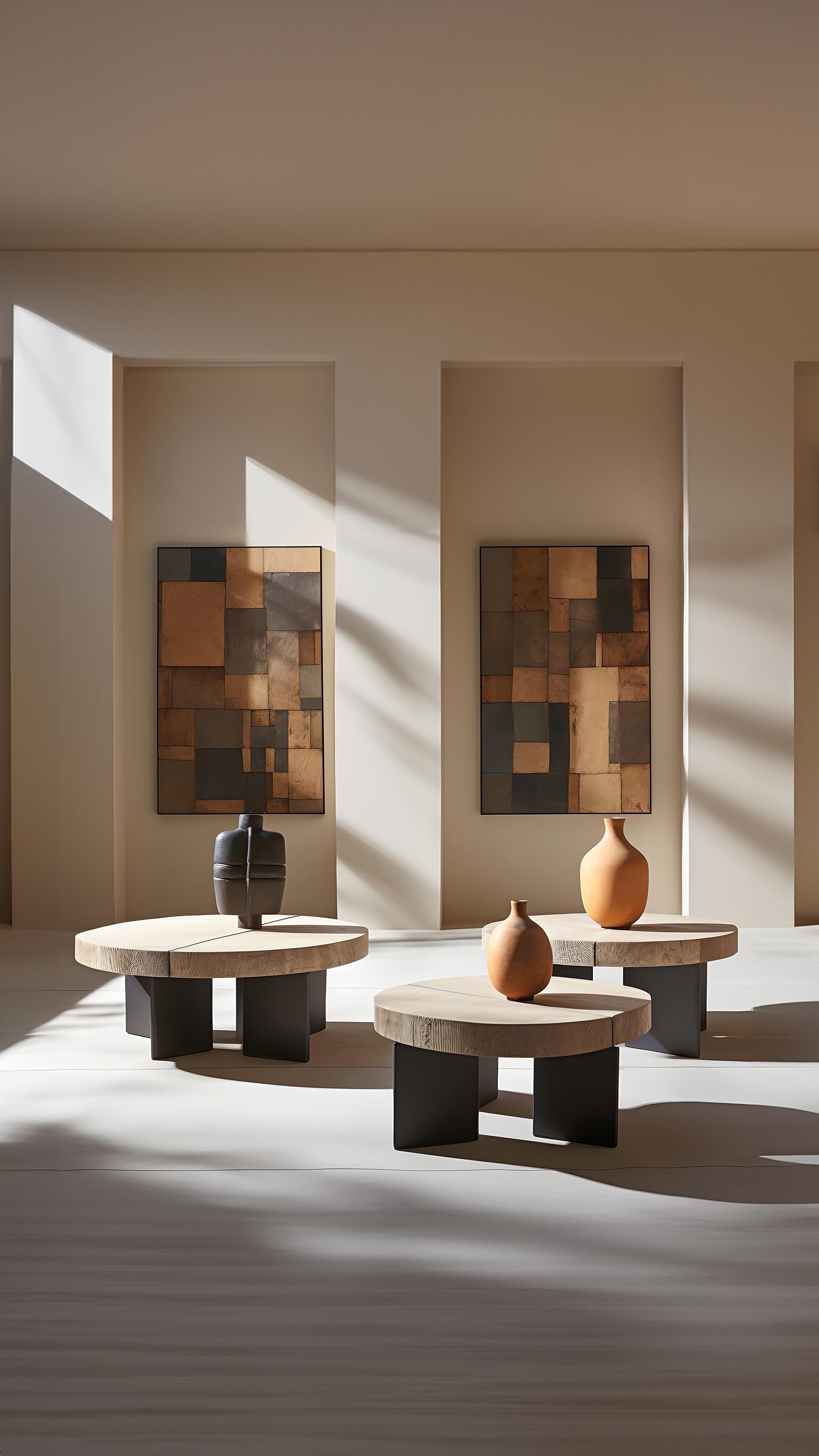 Solid Wood Fundamenta 58 Unique Shapes, Elegant Finish by NONO For Sale 1