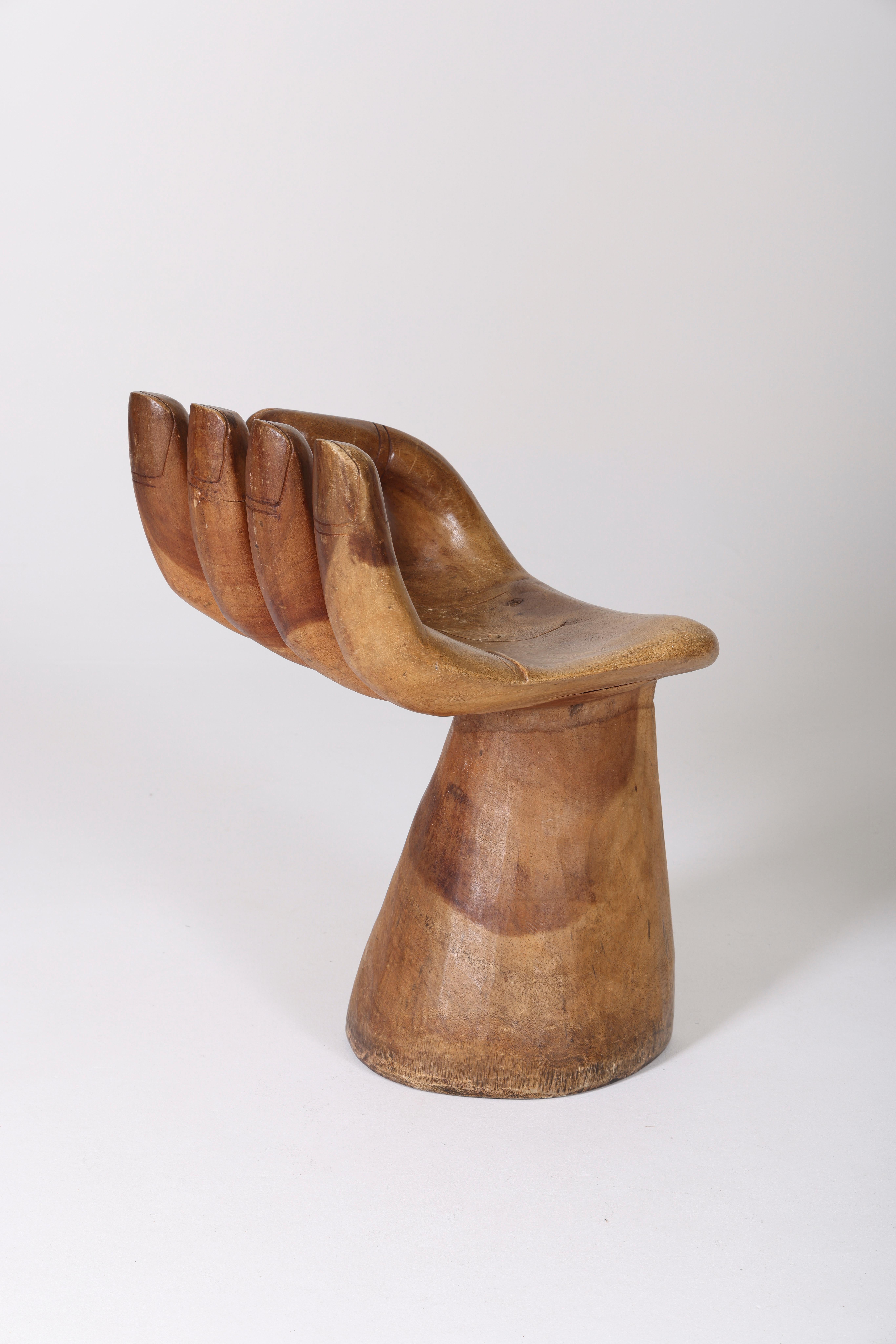 20th Century Solid Wood Hand Chair