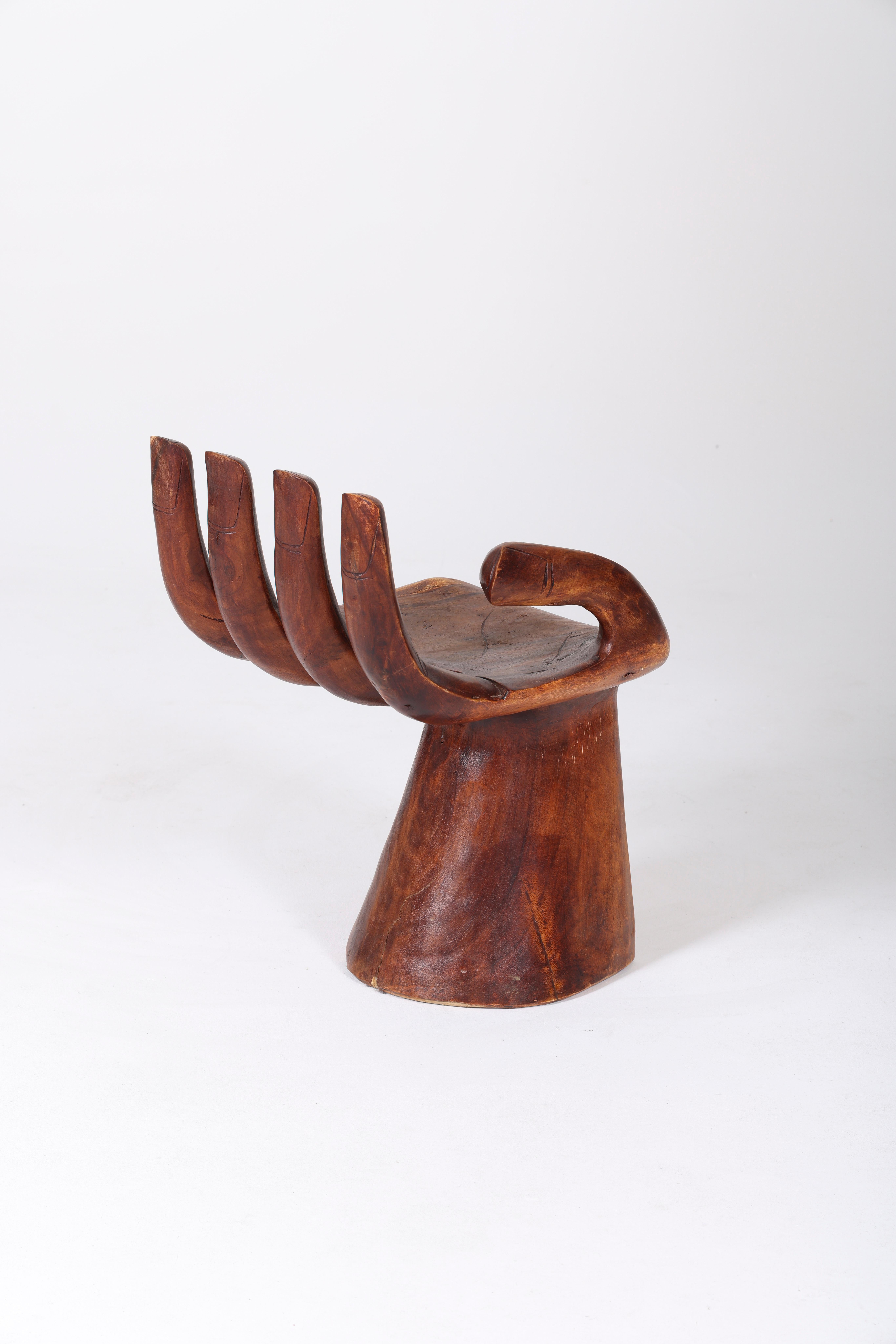 20th Century Solid Wood Hand Chair