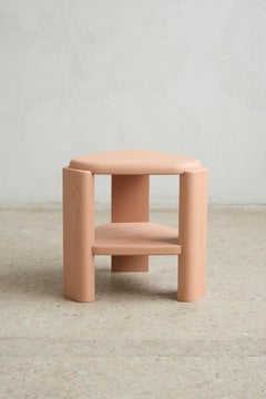 Solid Wood Hand Made Decker Side Table by Mary Ratcliffe Studio