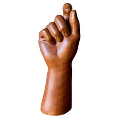 Solid wood Hand Sculpture-Cigar Holder