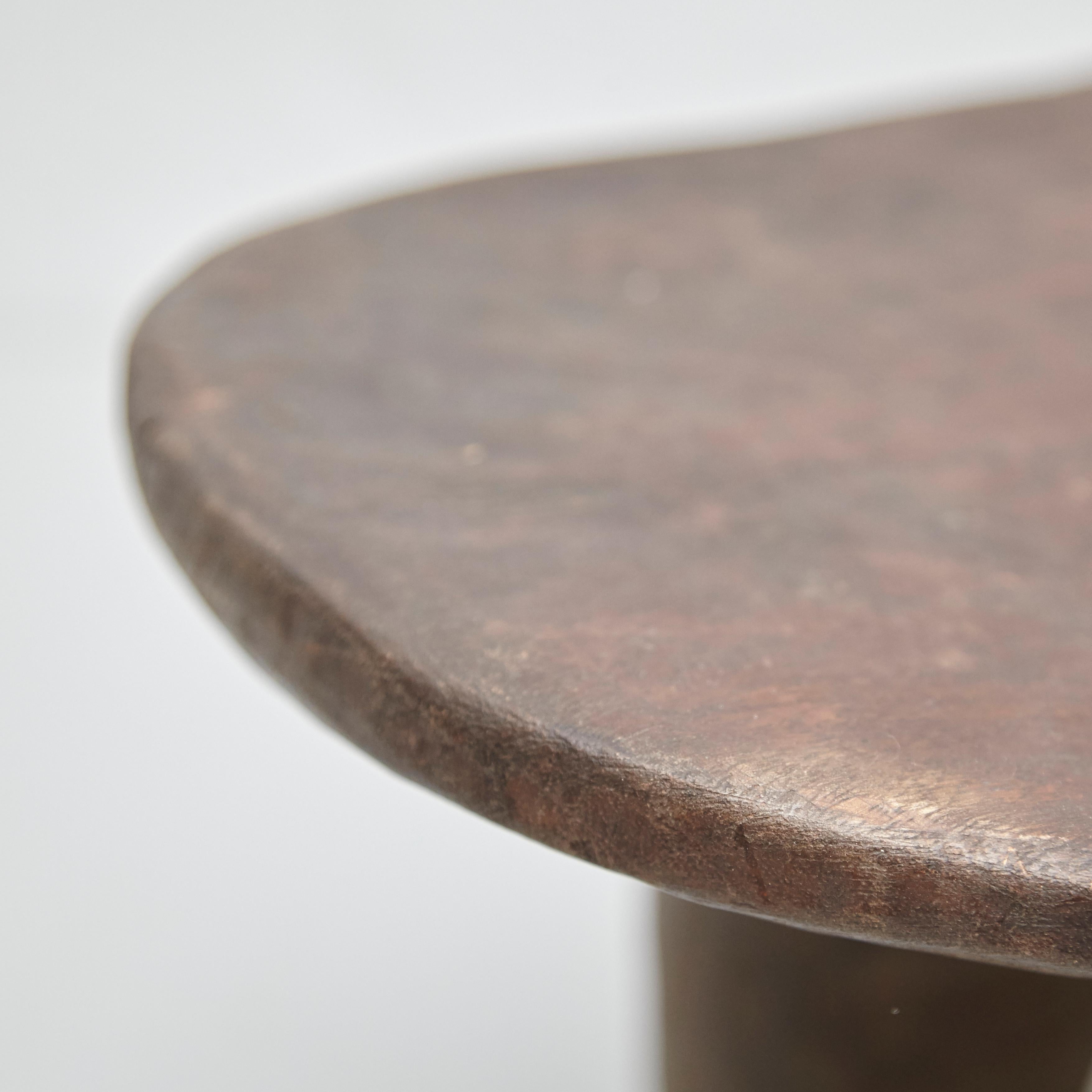 Solid Wood Handmade African Stool, circa 1950 6