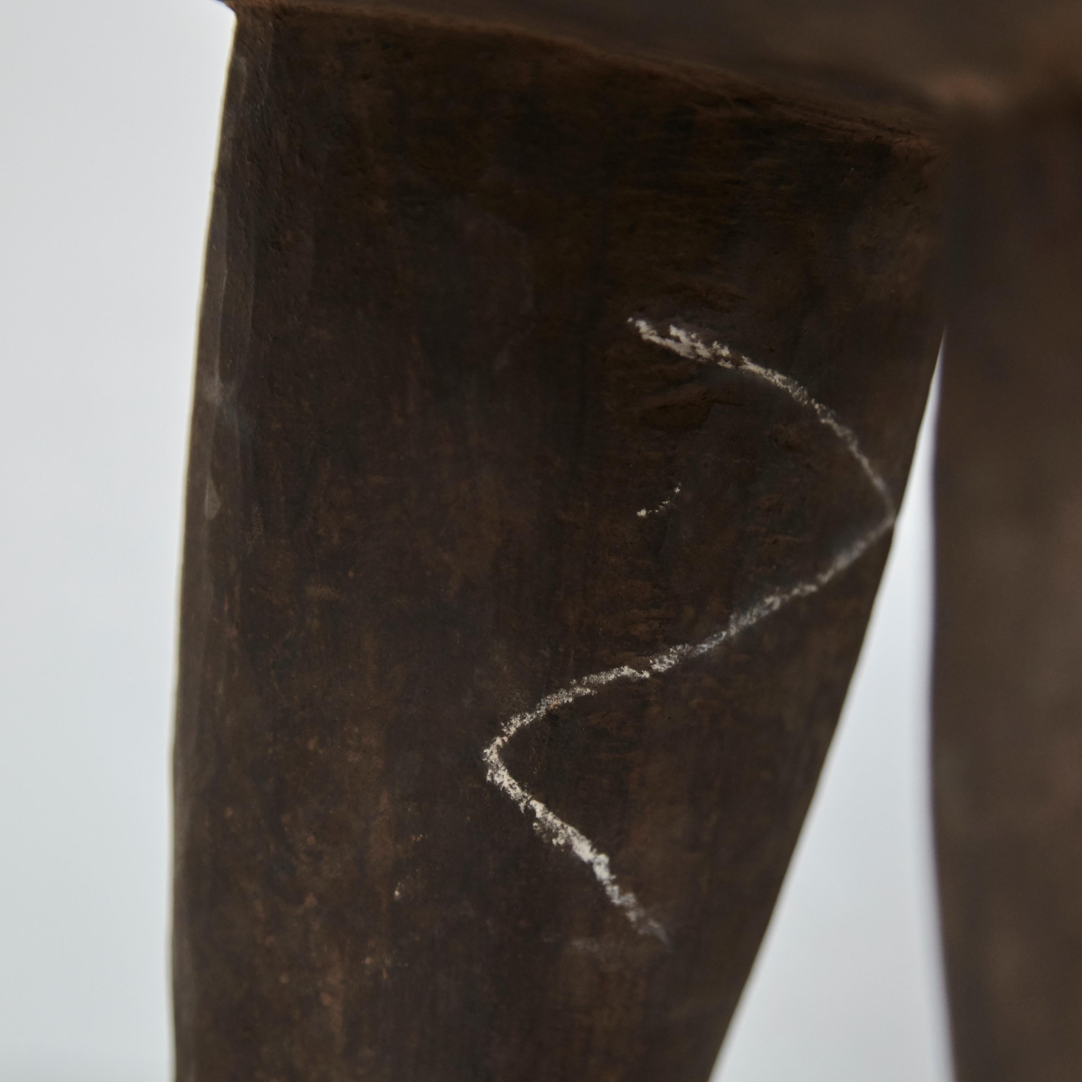 Mid-20th Century Solid Wood Handmade African Stool, circa 1950