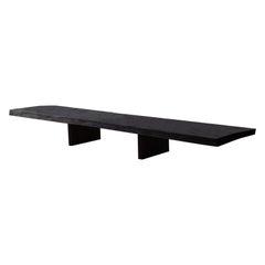 Mesa baja japonesa de madera maciza de Sebastián Cappiello