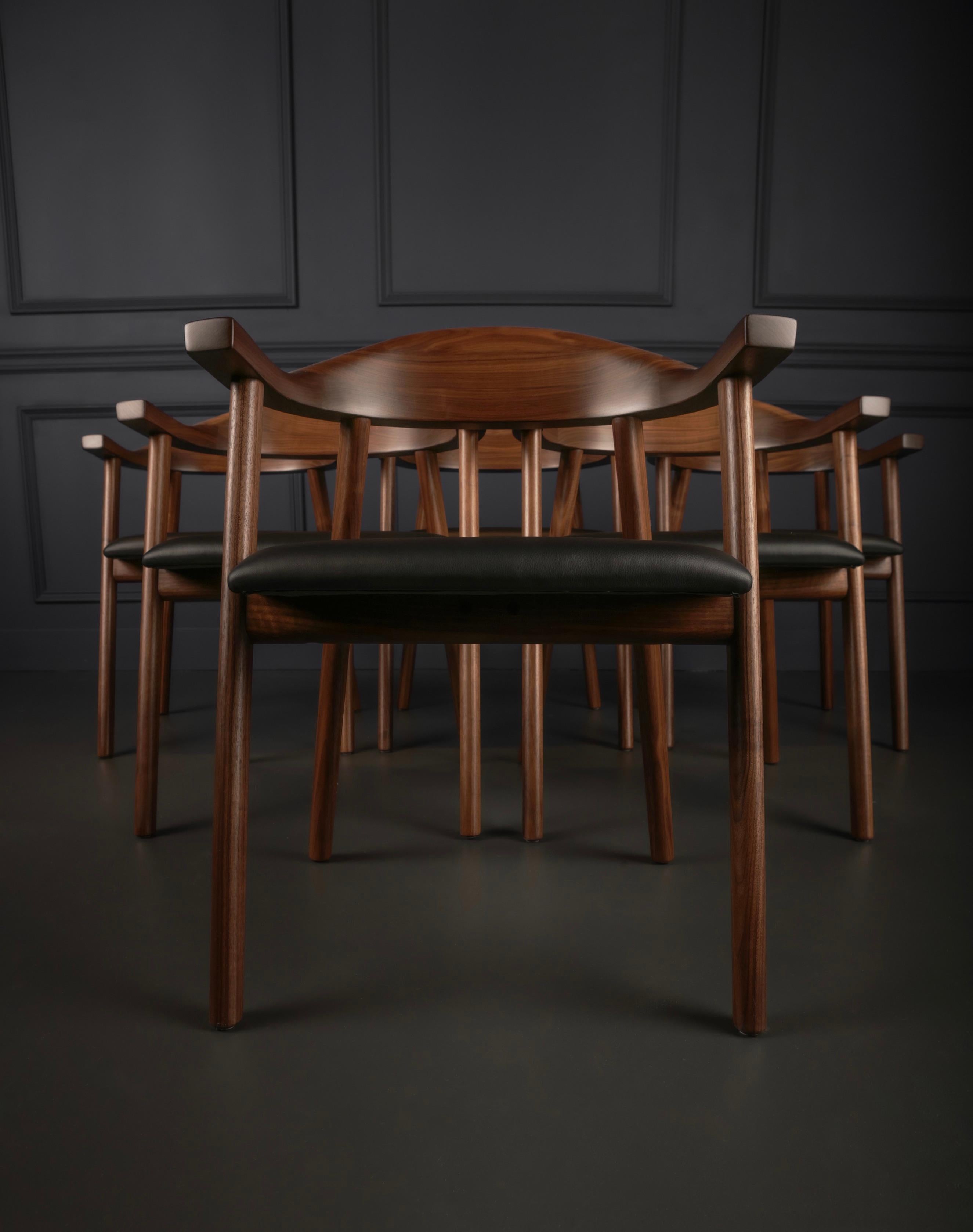 solid wooden dining chair