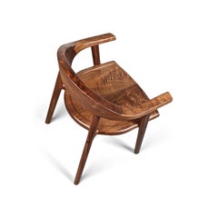 Solid Wood Karve Dining Chair in Black Walnut by Möbius Objects
