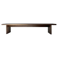 Solid Wood Livingston Bench in Natural Walnut by Withers Studio