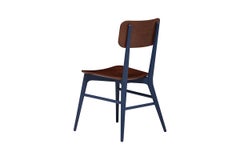 Solid Wood Modern Dining Chair - Royal Blue