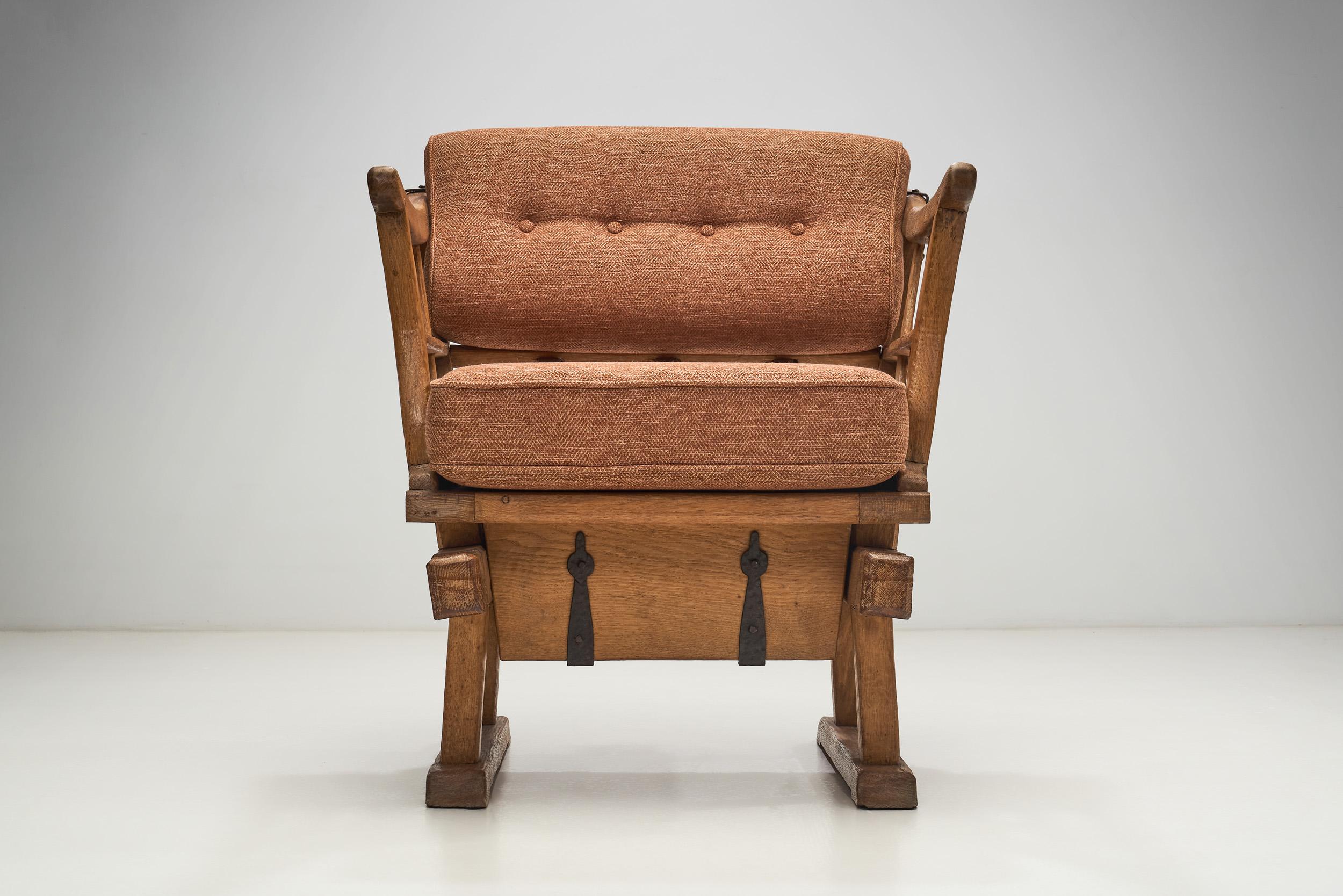 Chaise à billets en Wood Wood avec coussins rembourrés, Europe, fin du 19e siècle en vente 6