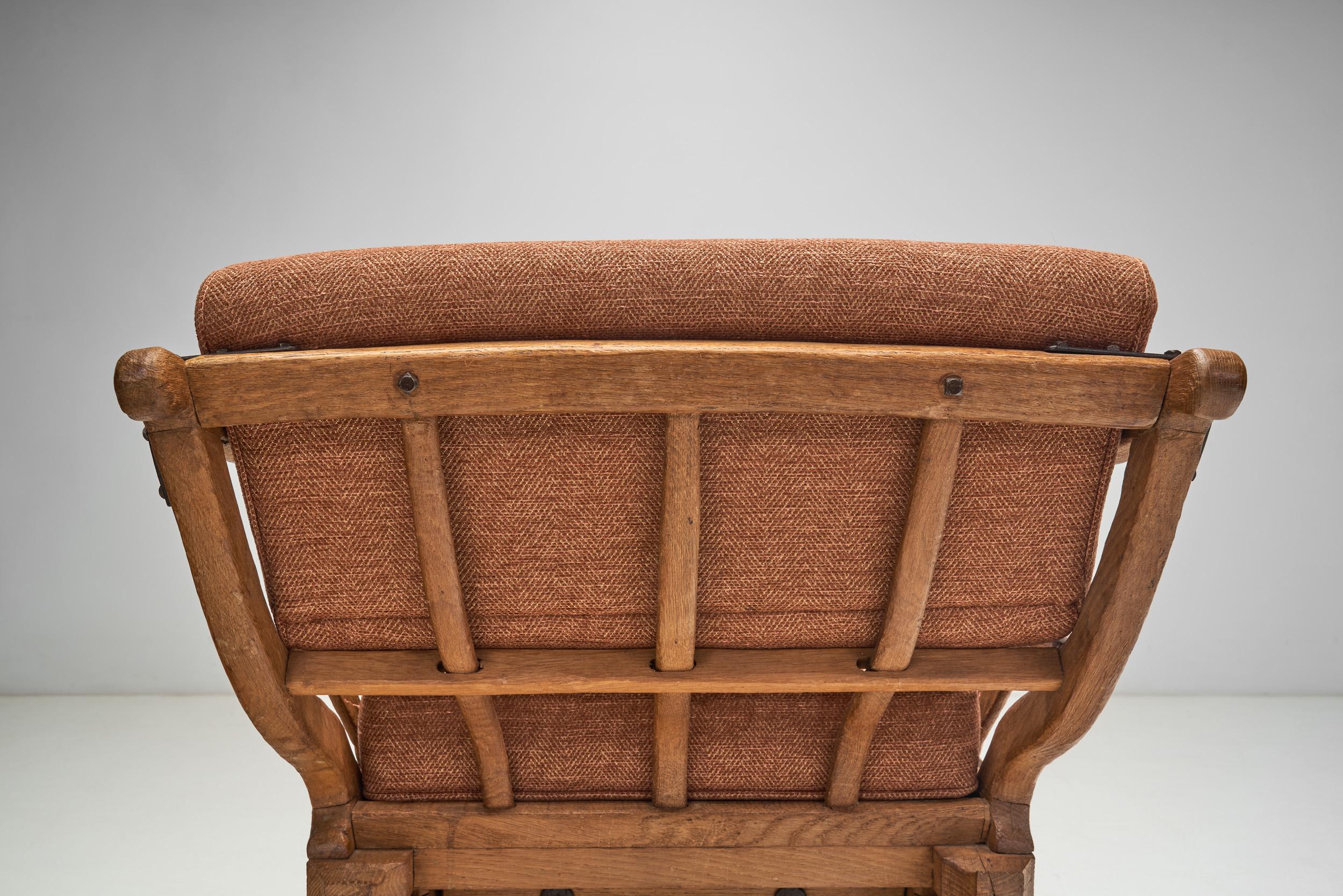 Tissu Chaise à billets en Wood Wood avec coussins rembourrés, Europe, fin du 19e siècle en vente