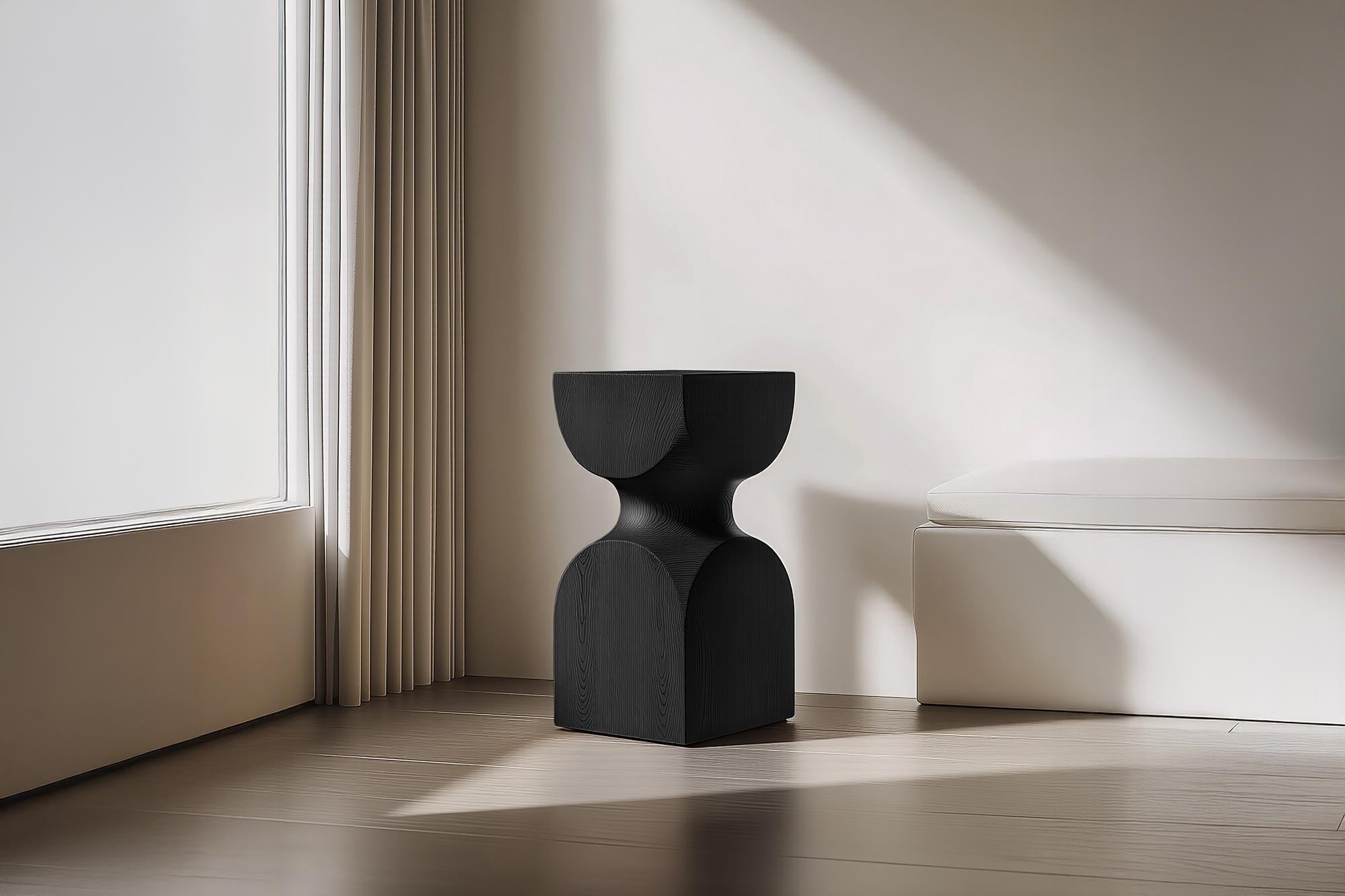 Mexicain Table de nuit en Wood Wood Socle No62, design d'intérieur par Joel Escalona en vente