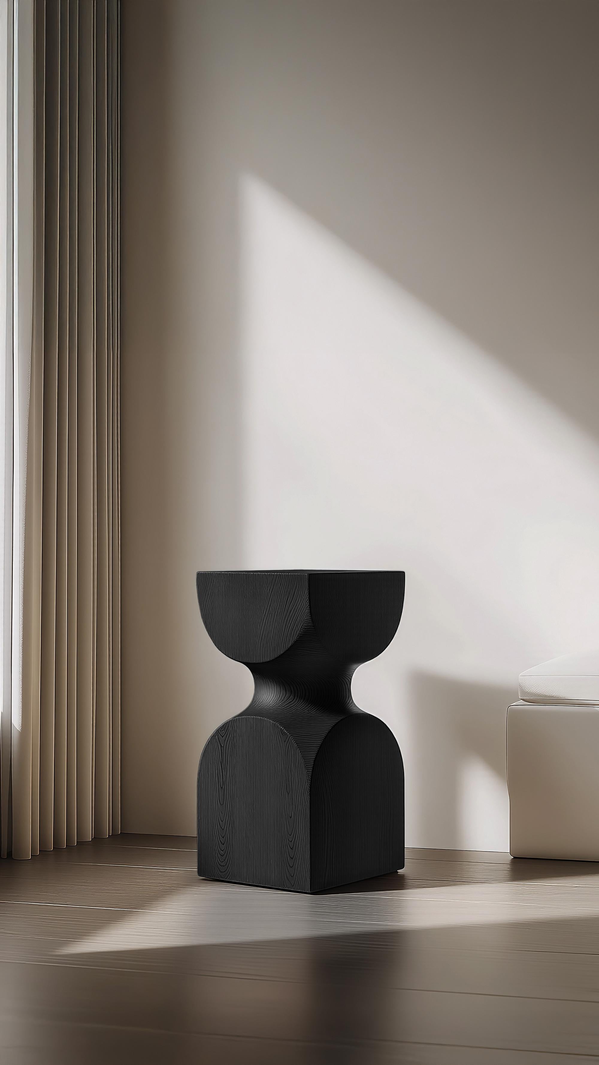 Table de nuit en Wood Wood Socle No62, design d'intérieur par Joel Escalona Neuf - En vente à Ciudad de México, CDMX