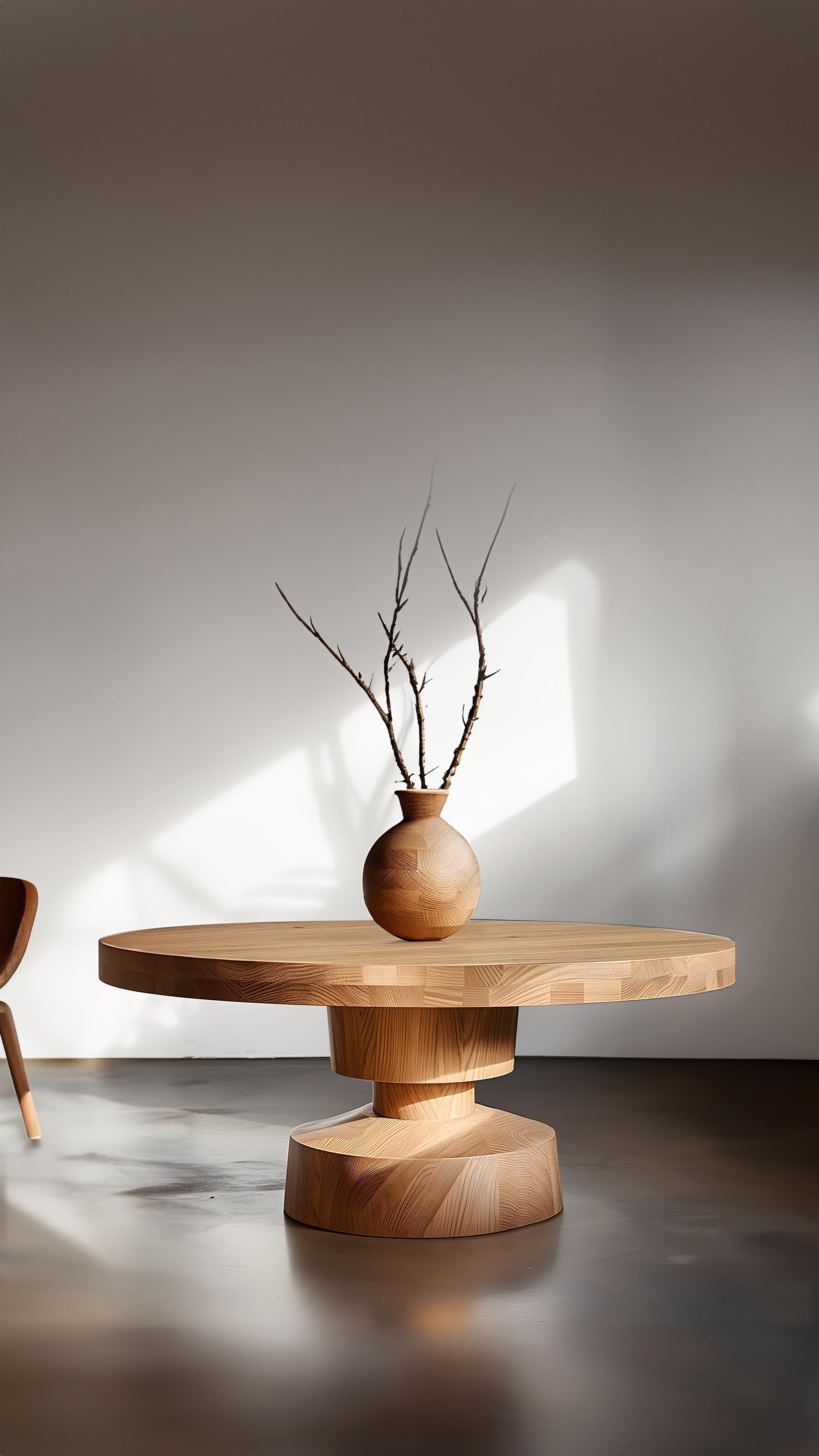 Hand-Crafted Solid Wood No05, Statement Serving Tables by Socle Series NONO For Sale
