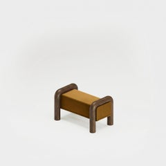 Solid Wood, Ottoman, Bench, Upholstered by Velvet, Modern Design