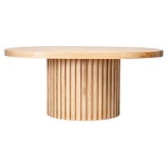 Solid Wood Oval Coffee Table – DOCIA