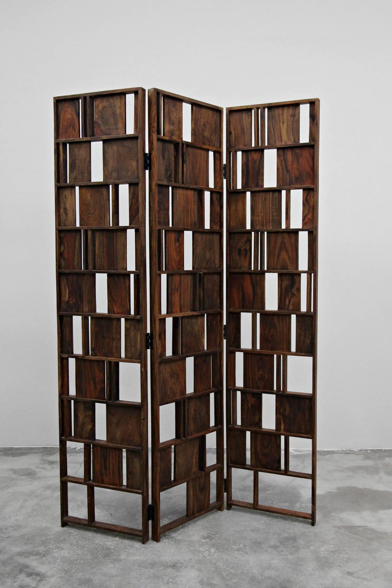 Solid Wood Panel Room Divider Decorative Screen For Sale at 1stDibs