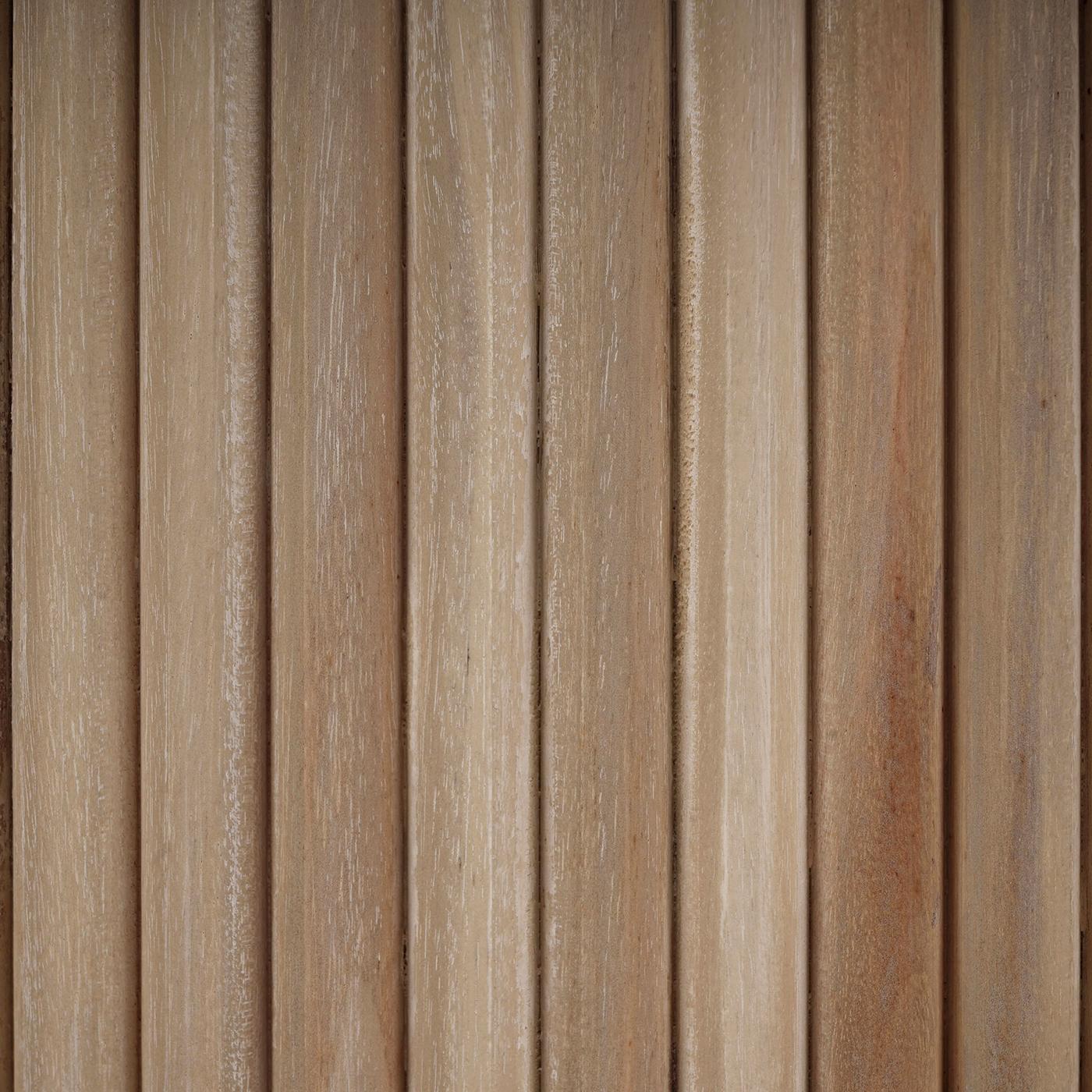 Organique Table basse ronde en bois massif en vente