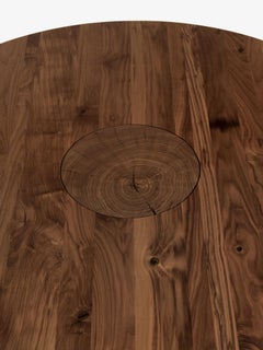 Hand-Crafted Solid Wood Round Dining Table by Riva 1920, Italy