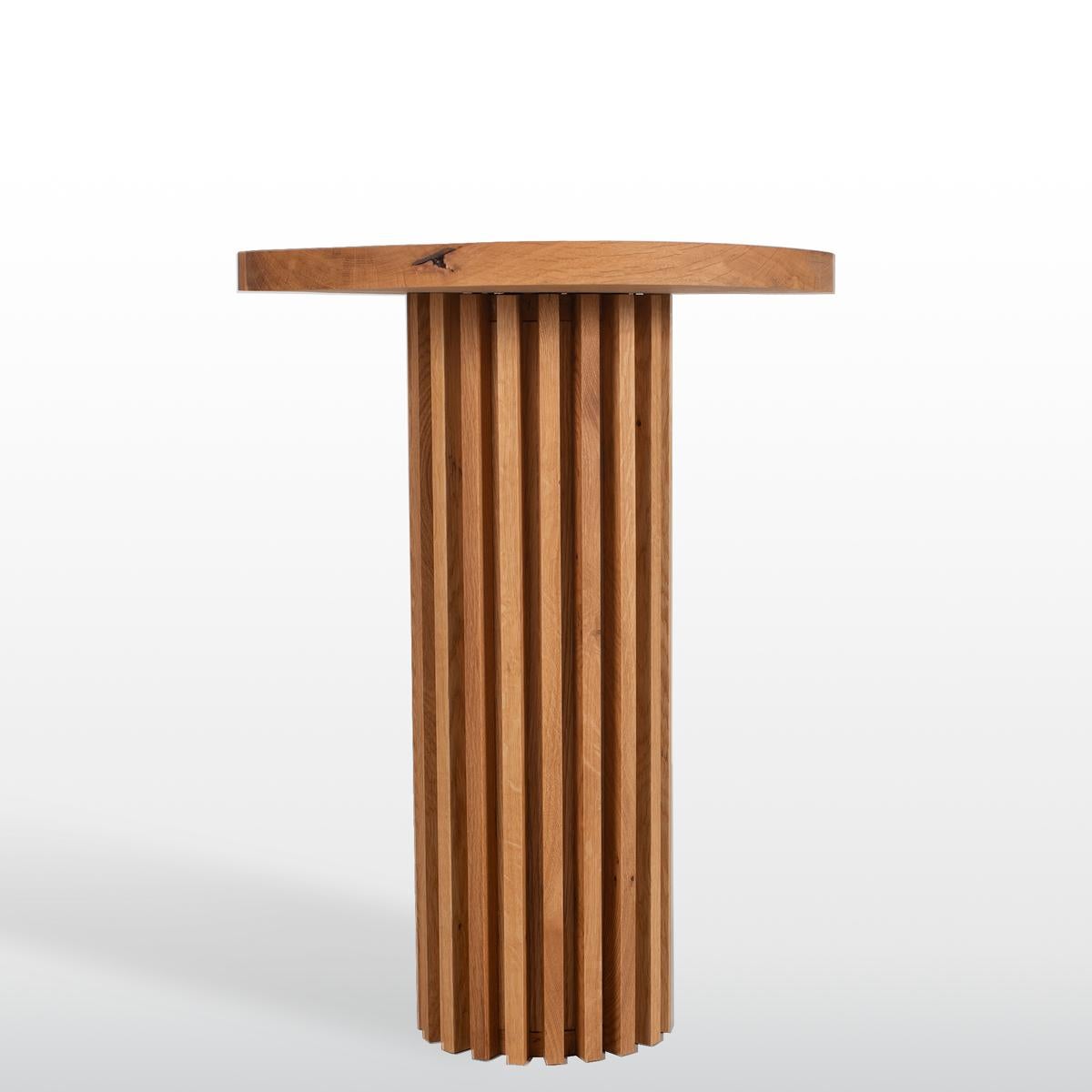 Fatto a mano Tavolino rotondo in Wood Wood - DOCIA in vendita
