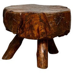 Solid Wood Rustic Table, circa 1950