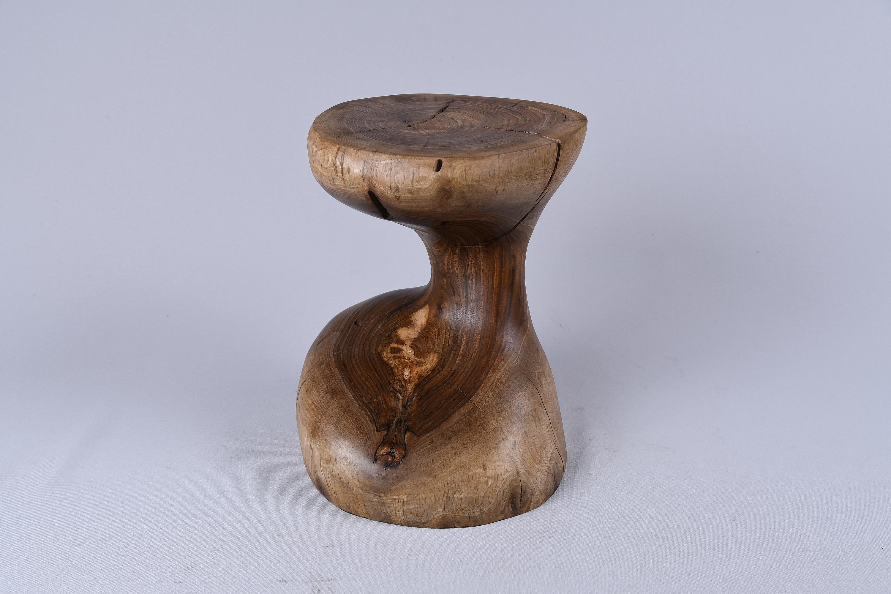 Solid Wood Sculptural Side Table, Original Contemporary Design, Logniture In New Condition For Sale In Stara Gradiška, HR