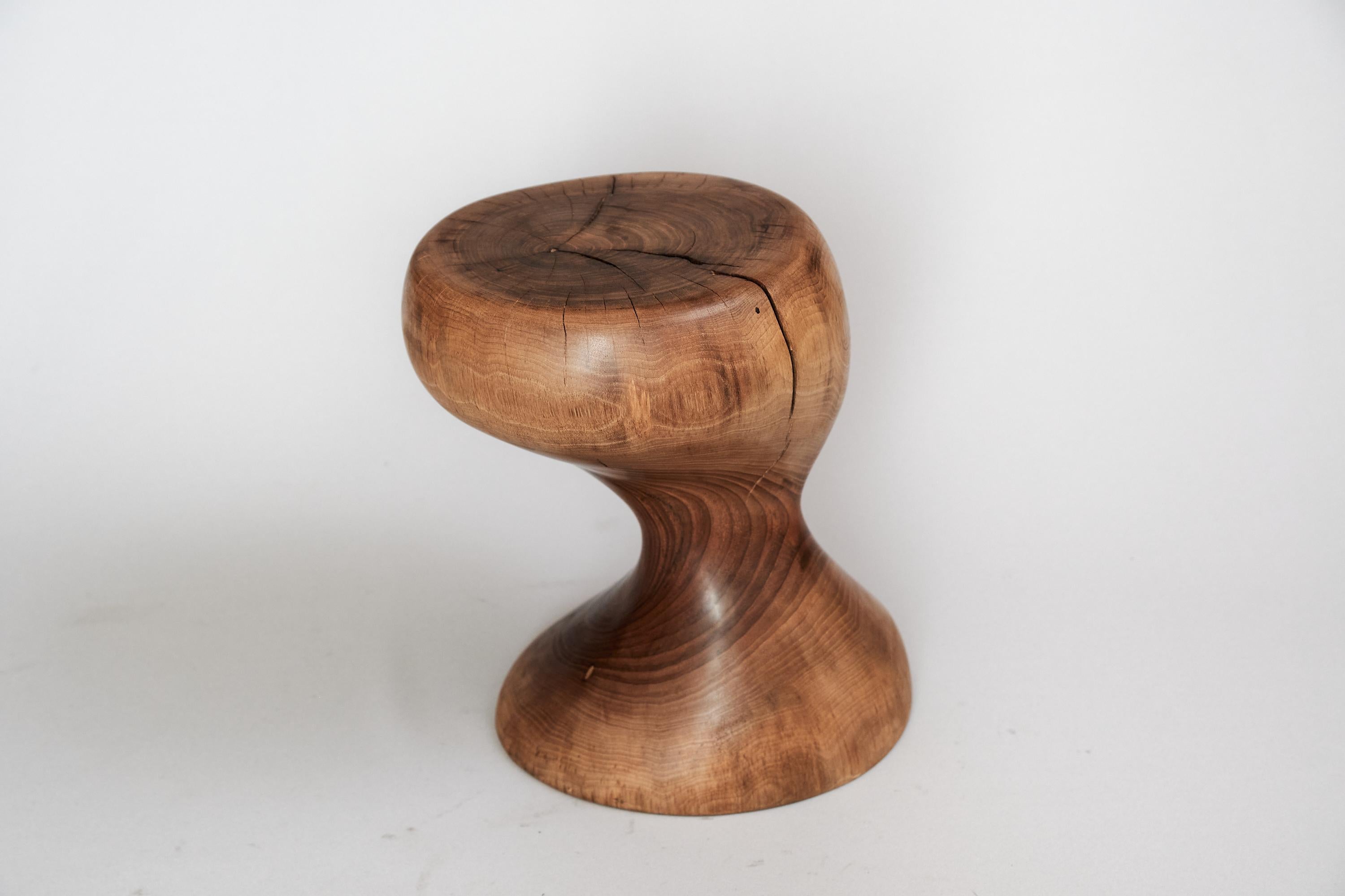 Solid Wood Sculptural Side Table, Original Contemporary Design, Logniture In New Condition In Stara Gradiška, HR