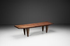 Solid Wood Senufo Bench, Ivory Coast Mid-20th Century