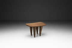 Solid Wood Senufo Stool, Ivory Coast 20th Century