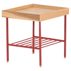 Kurzer Beistelltisch/Pflanzenständer aus Massivholz - Serie EDGE