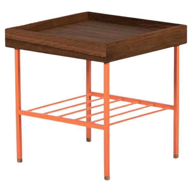 Kurzer Beistelltisch/Pflanzenständer aus Massivholz - Serie EDGE