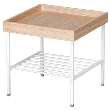 Kurzer Beistelltisch/Pflanzenständer aus Massivholz - Serie EDGE