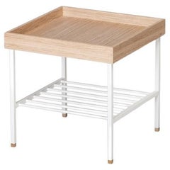 Kurzer Beistelltisch/Pflanzenständer aus Massivholz - Serie EDGE