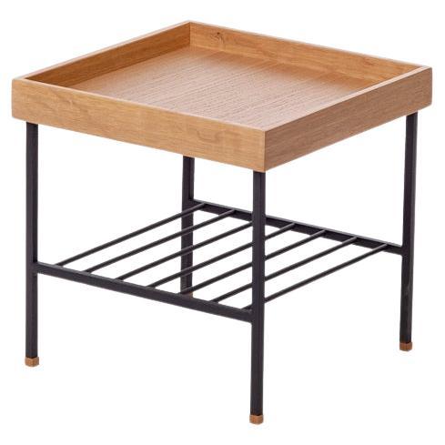 Kurzer Beistelltisch/Pflanzenständer aus Massivholz - Serie EDGE