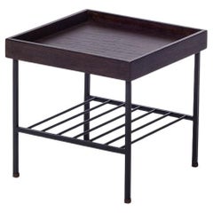 Kurzer Beistelltisch/Pflanzenständer aus Massivholz - Serie EDGE