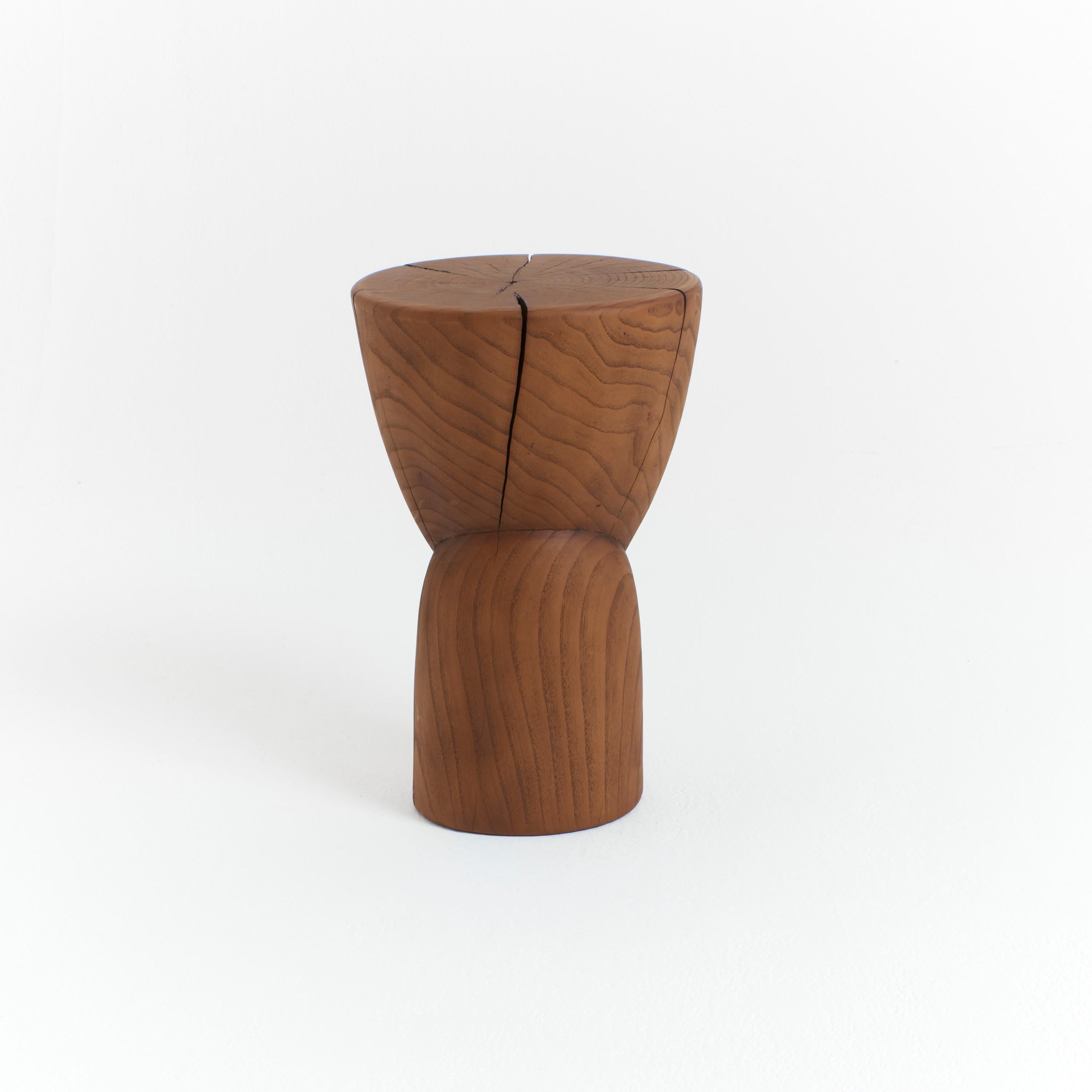 Modern Solid Wood Side Table For Sale