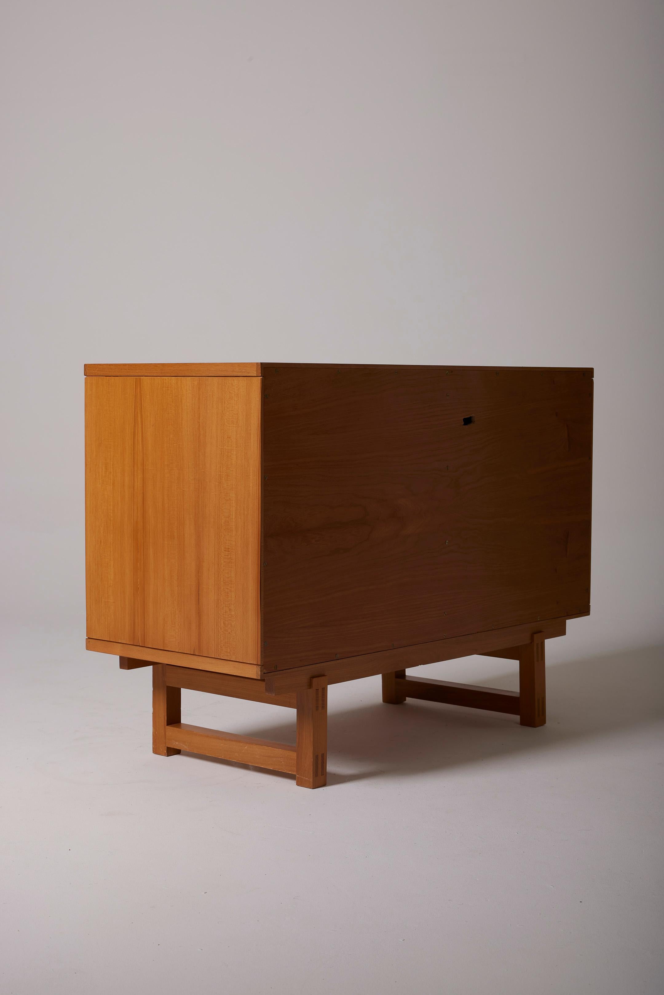 20th Century  Solid wood sideboard by Maison Regain