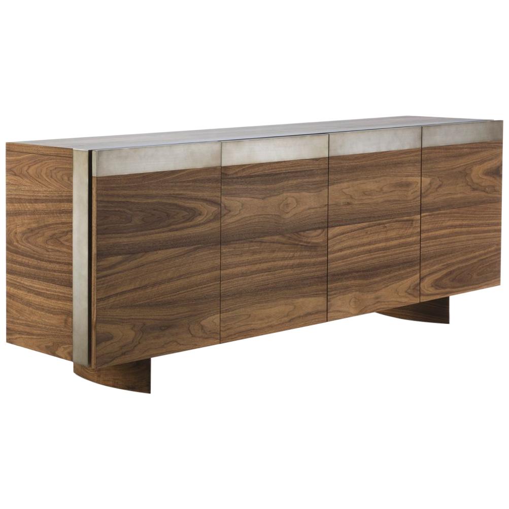 Solid Wood Sideboard Handcrafted in Italy