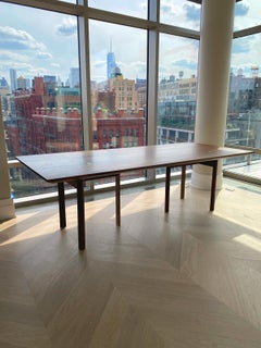 Solid Wood Six Point Dining Table in Natural Walnut by Withers Studio
