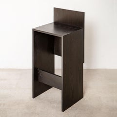 Solid Wood Slab Bar Stool