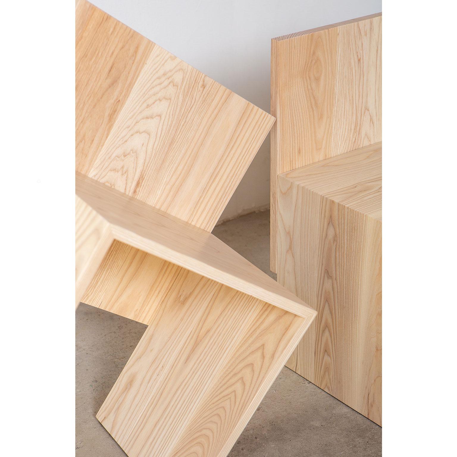 Silla de losa de madera maciza en venta 3