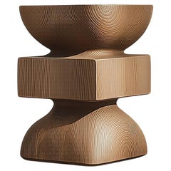 Solid Wood Socle No110 Side Table, Interior Design by Joel Escalona