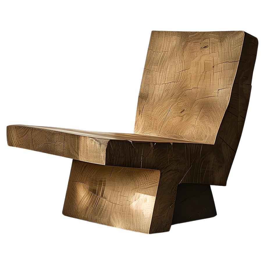 Solid Wood Chair Minimalist Design Muted by Joel Escalona No15 For Sale