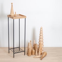 Solid Wood Tall Side Table / Plant Stand – EDGE