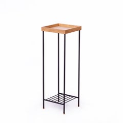 Solid Wood Tall Side Table / Plant Stand – EDGE
