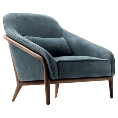 Solid Wood, Upholstered, Armchair Adele
