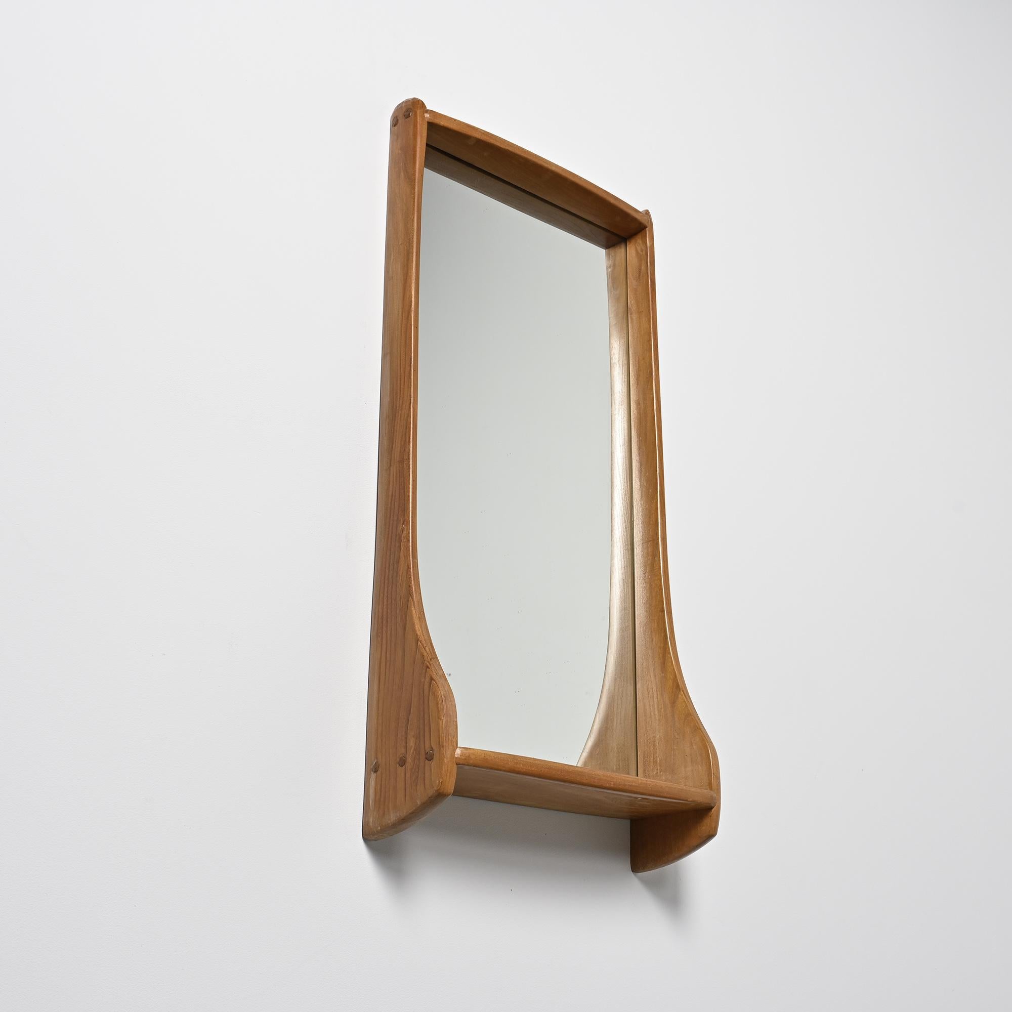 Miroir mural en bois massif, Franz Xaver Sproll, vers 1960 en vente 6