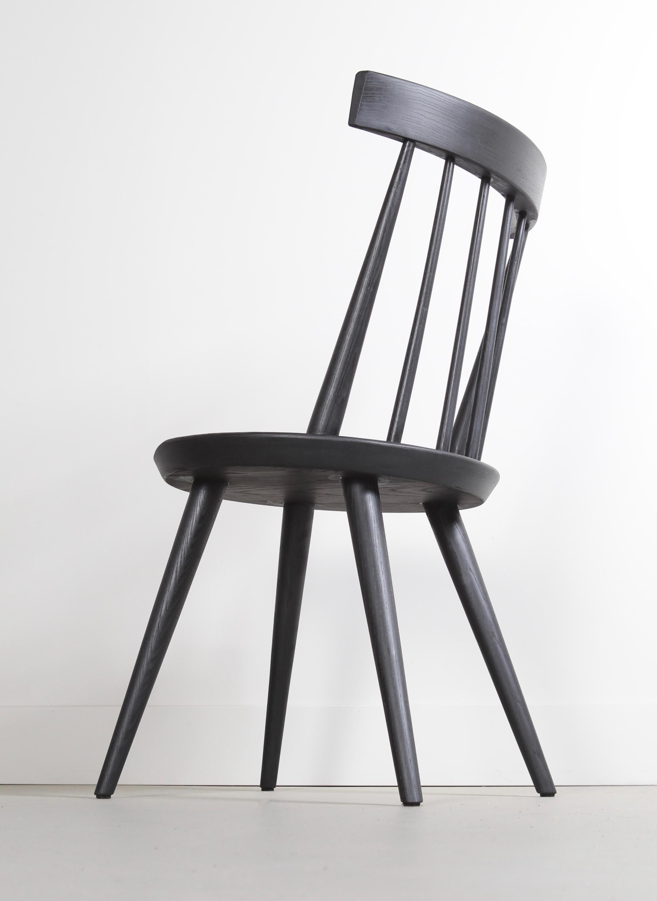 black spindle back chairs