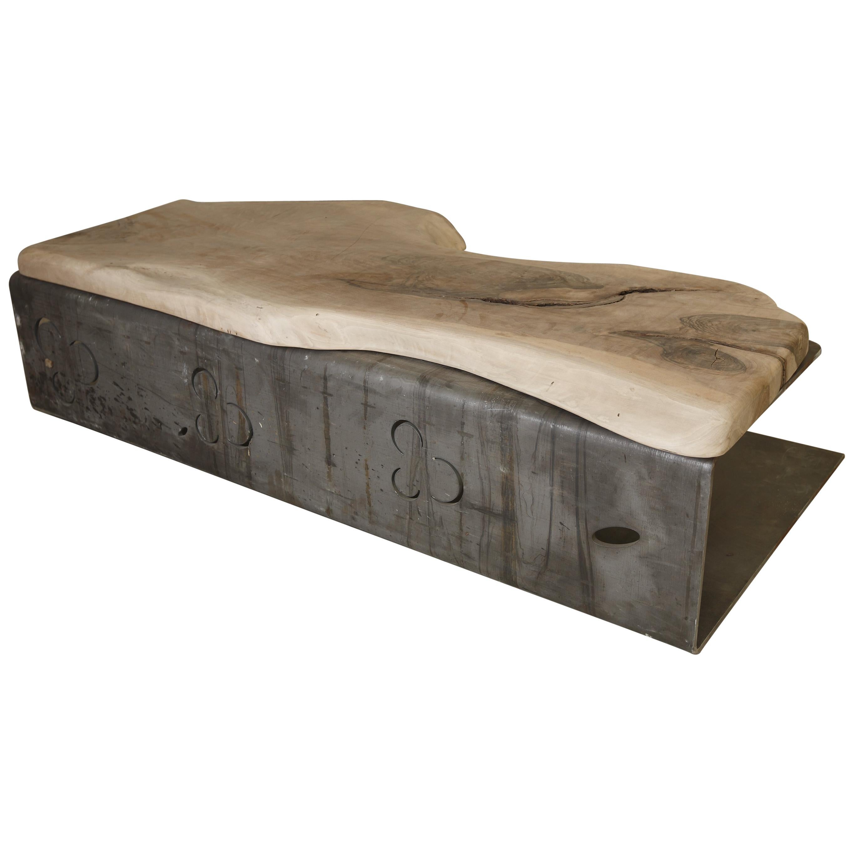 Solid Wooden Bench by Sema Topaloglu