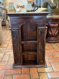 Solid Wooden Gothic Style Wall Shelf